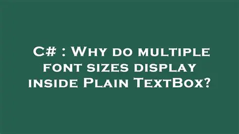 Multiple font and board sizes