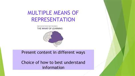 Multiple Means of Representation