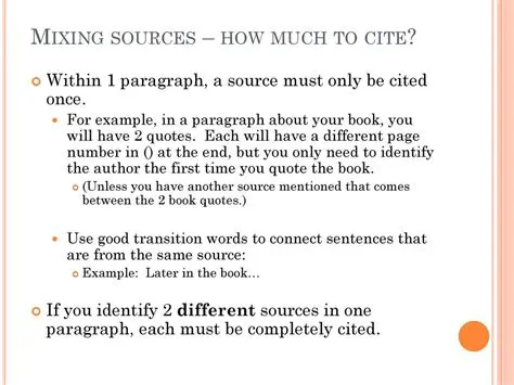 Multiple Sources Cited in the Same Sentence