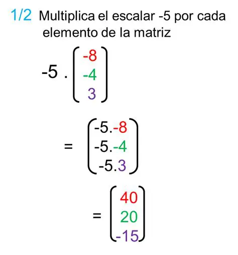 Multiplicacion por un Escalar