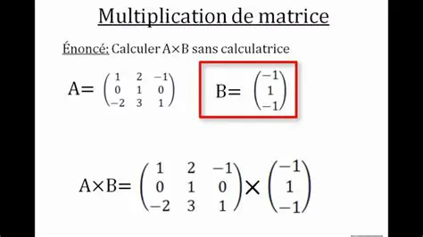 Multiplication de vecteurs