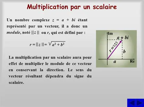 Multiplier par un scalaire