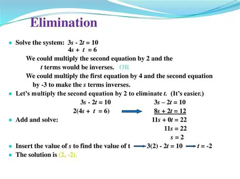 Multiply the First Equation by 10 and the Second Equation by 9