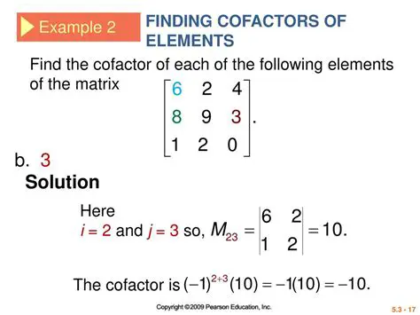 Multiplying Elements by Cofactors