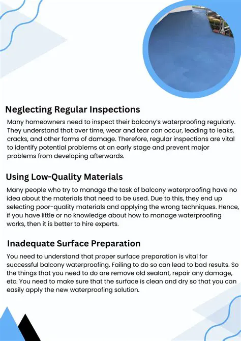 Neglecting regular inspections