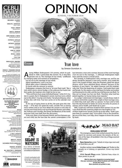 Newspaper articles and editorials