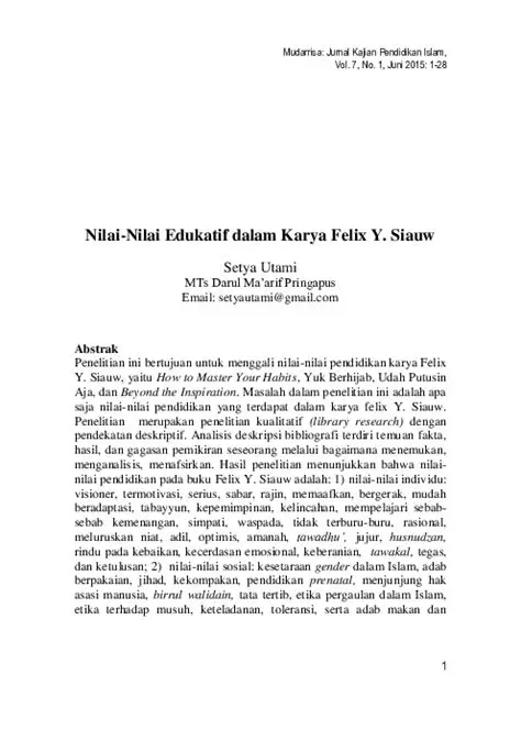 Nilai Edukatif atau Hiburan