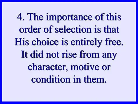 Not considering the order of selection