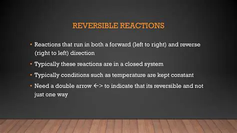 Not considering the reversibility of the reaction