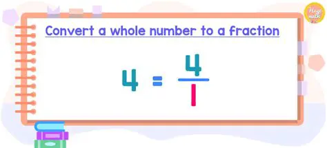 Not converting the whole number to a fraction