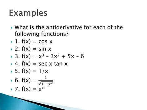 Not identifying the antiderivative