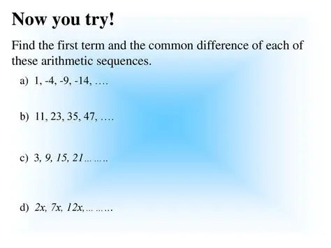 Not identifying the common difference correctly