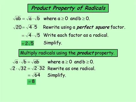 Not using the product of radicals property