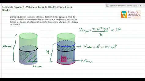 O experimento com o cilindro parcialmente preenchido com ar