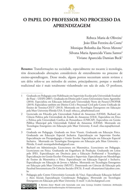 O Papel do Professor na Aprendizagem