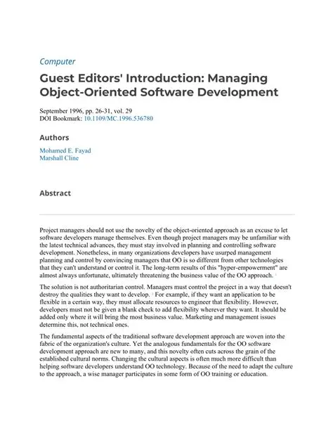 Object Editors and Management