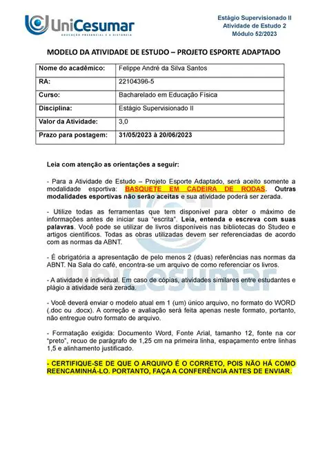 Objetivo da Atividade de Estudo