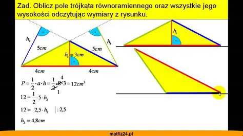 Obliczenie powierzchni trojkata