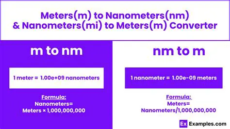 One Nanometer in Relation to Other Units