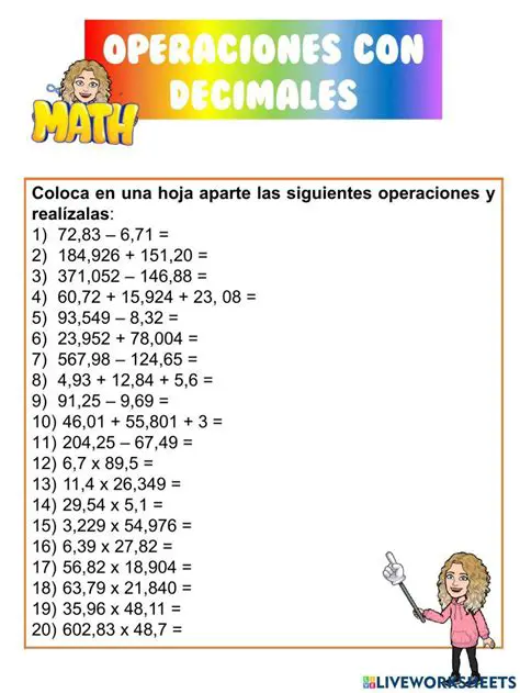 Operaciones con Decimales Recurrentes