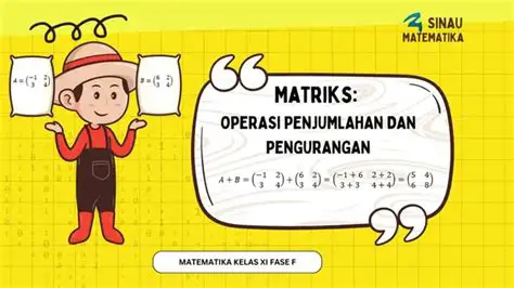 Operasi Matematika pada Matriks