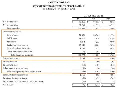 Operational burden on operating income