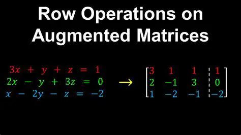 Operations on Augmented Matrices