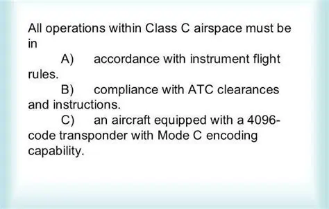 Operations within Class C Airspace