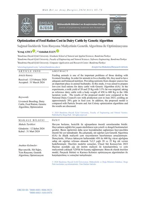 Optimization of Feed Ration