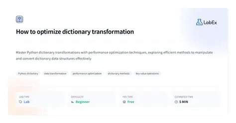 Optimize dictionary resetting