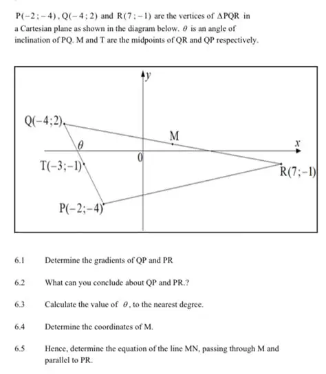 Original Coordinates of PQR