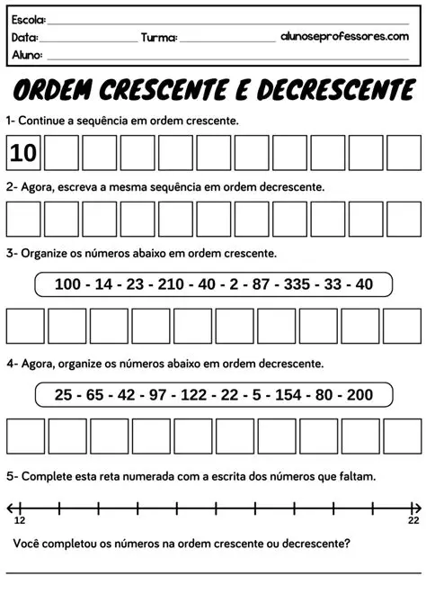 Os Algarismos em Ordem Decrescente