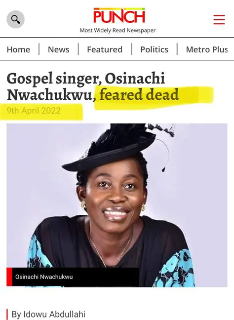 The Tragic Story of Osinachi Nwachukwu's Death: A Deep Dive into the Gospel Singer's Passing and Aftermath