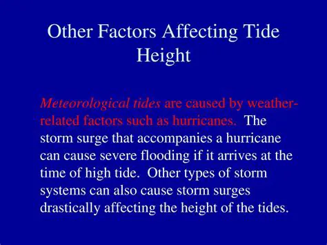 Other Factors Affecting Tides