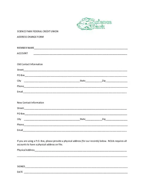 Outdated contact information