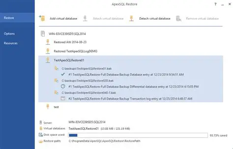 Overview of ApexSQL Restore