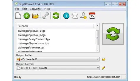 Overview of Easy2Convert TGA to JPG PRO