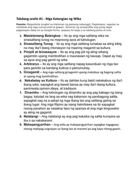 Pagbabago ng mga Katangian ng Wika