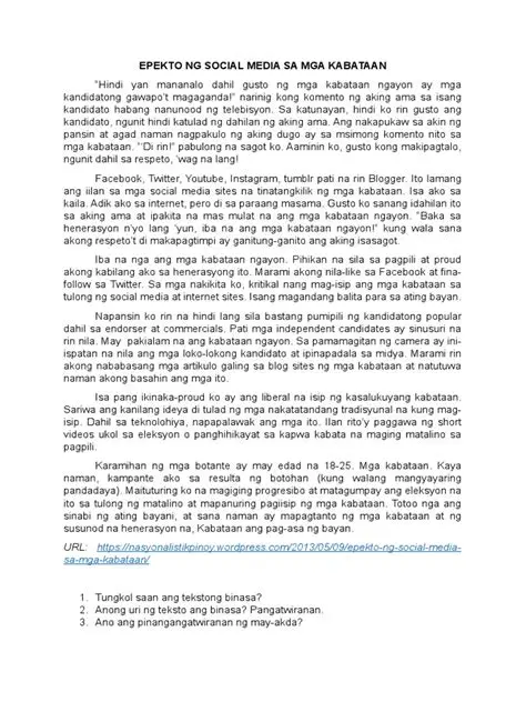 Pagpapalaki ng kaalaman sa mga epekto ng social media