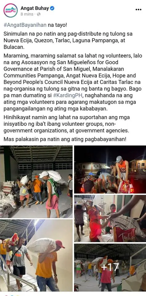 Pagsuporta sa mga nasalanta