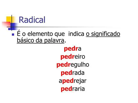 Palavras com o Mesmo Radical