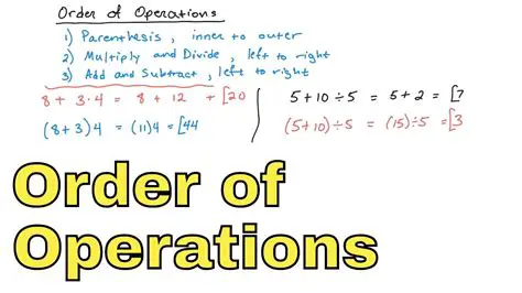 Parentheses and Order of Operations