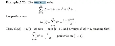 Partial Sums of Geometric Series
