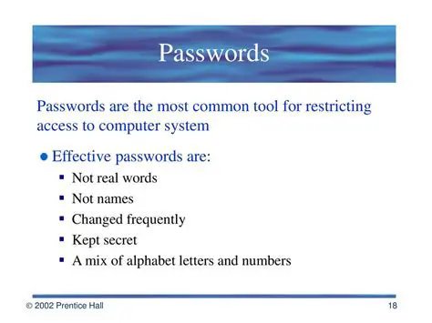Password Definition Master Utility