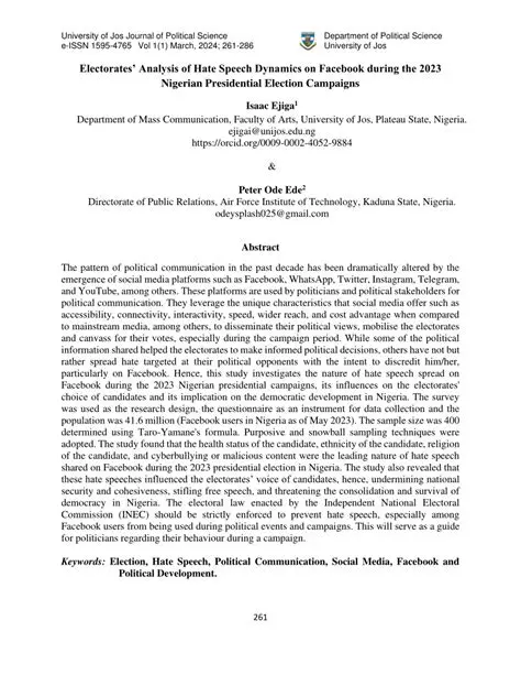 Pattern of Political Communication