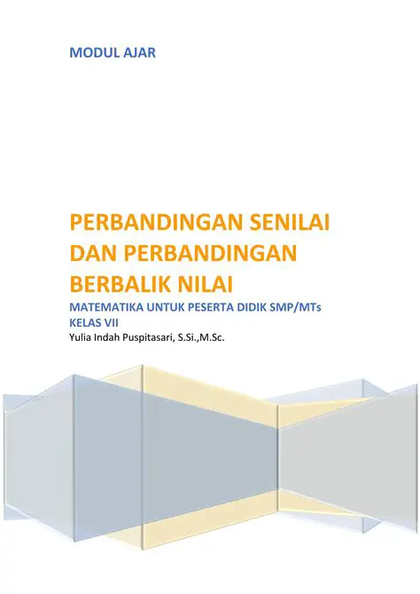 Pengenalan Perbandingan Senilai dan Berbalik Nilai