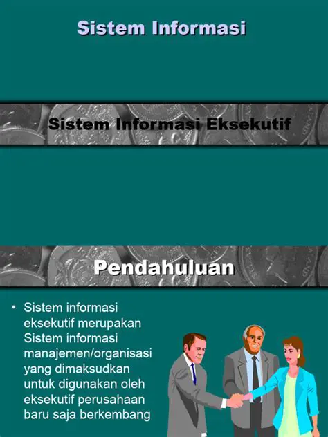 Pengenalan Sistem Informasi Eksekutif