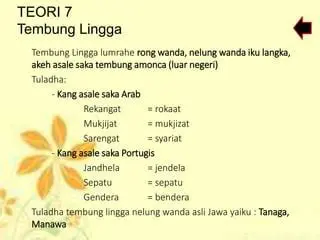 Pengenalan Tembung Linggane