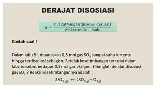 Pengertian Derajat Disosiasi