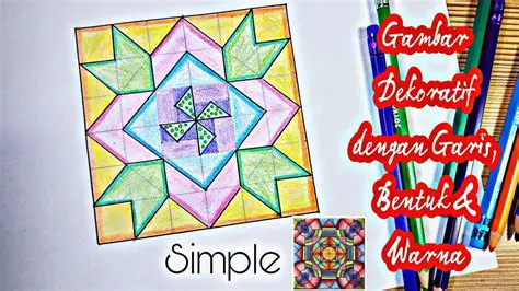 Penggunaan Garis dalam Dekoratif